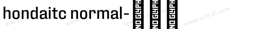 hondaitc normal字体转换